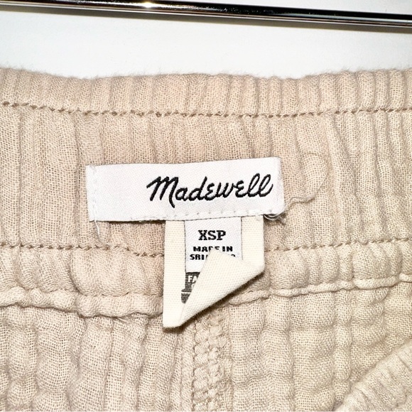 Madewell Petite Lightspun Pull-On Balloon Pants In Dried Flax XSP - Picture 7 of 11